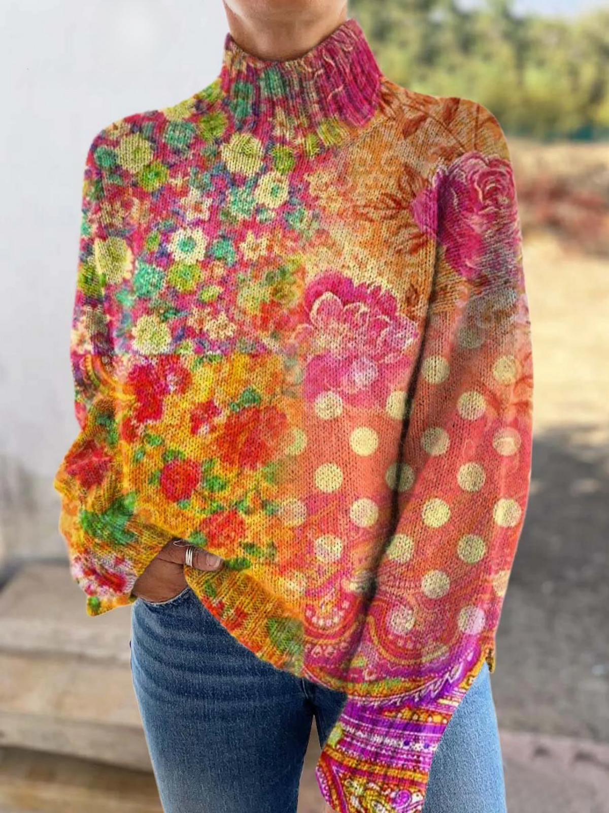 Johanna | Sunset Bloom Sweater