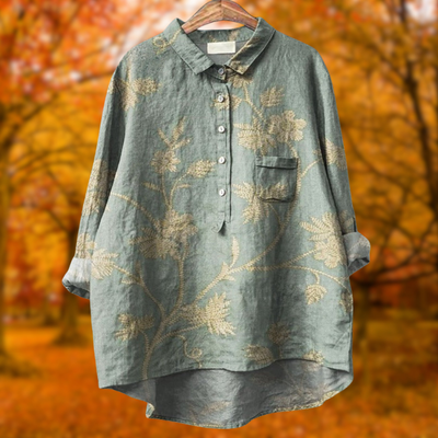 Lina | Vibrant Floral Embroidered Shirt