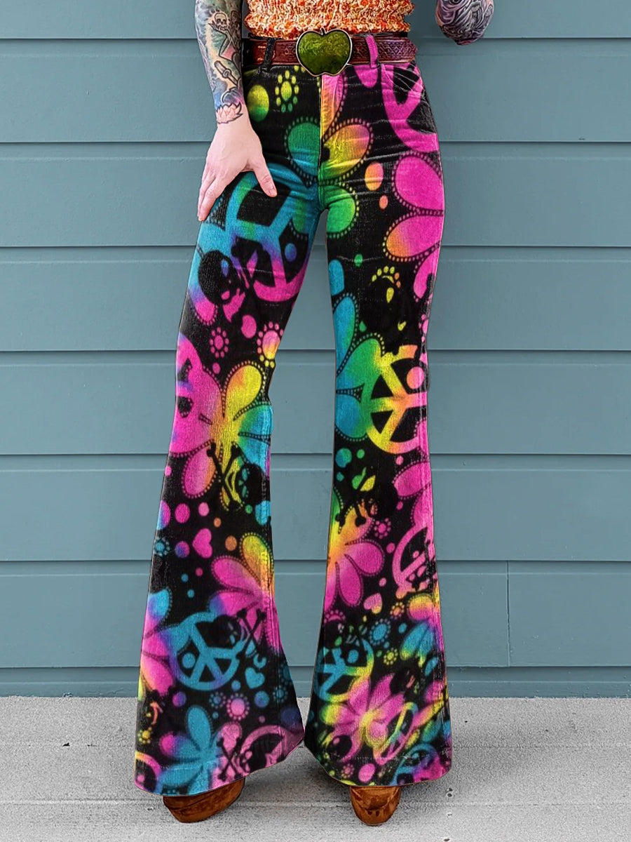 Lucille | Neon Peace Pants