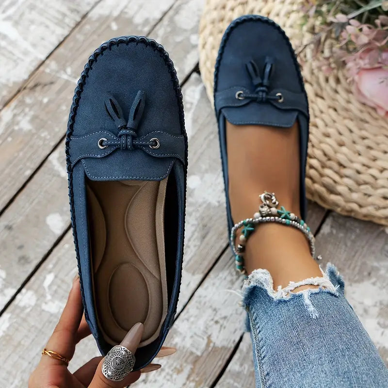 Taylor | Soft Bow Loafers