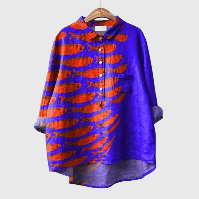 Sophia | Artistic Print Blouse