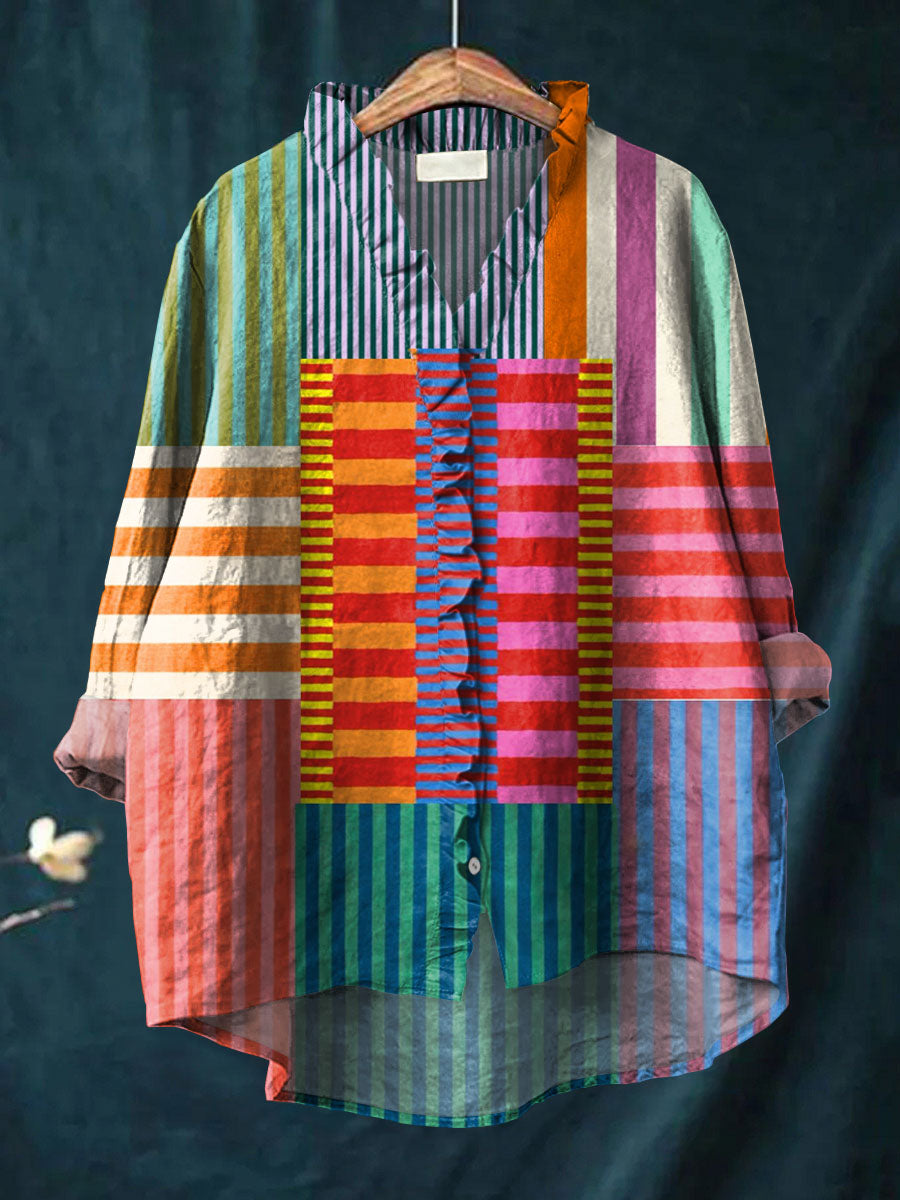 Amara | Artisan Stripe Shirt