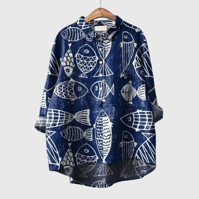 Sophia | Artistic Print Blouse