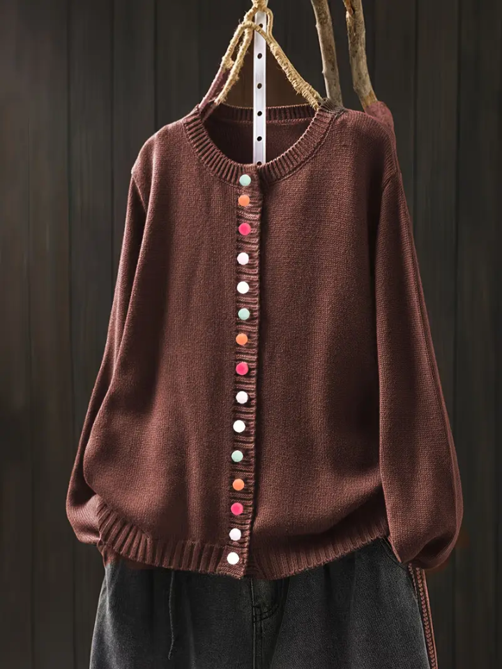 Erika | Elegant Knit Cardigan with Button Detail