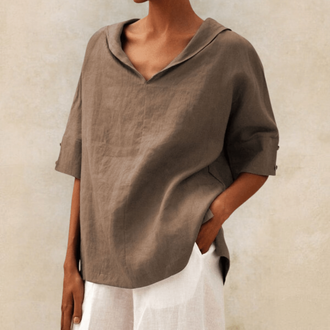 Naomi | Relaxed V-Neck Blouse