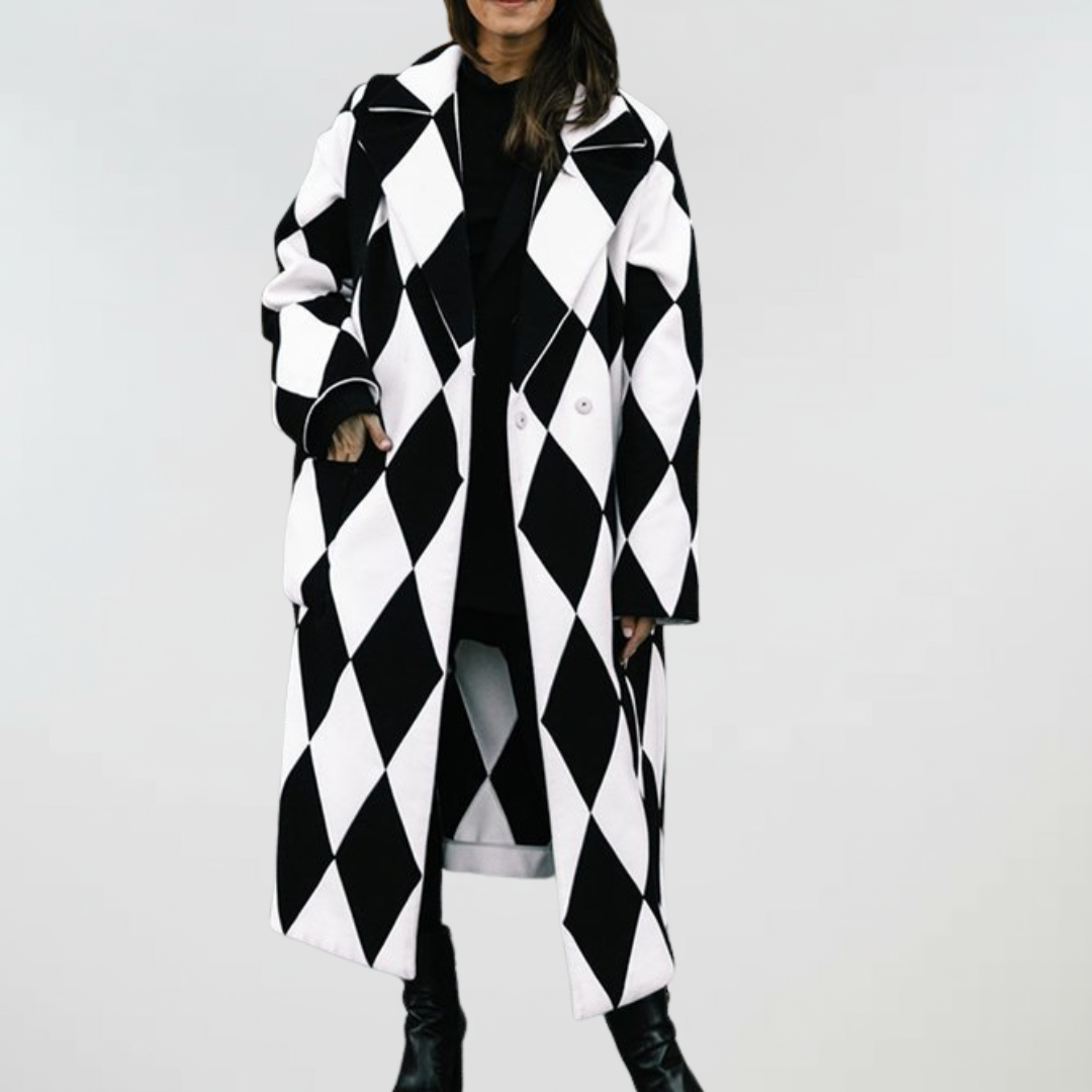 Monique | Diamond Noir Coat