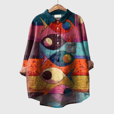 Sophia | Artistic Print Blouse