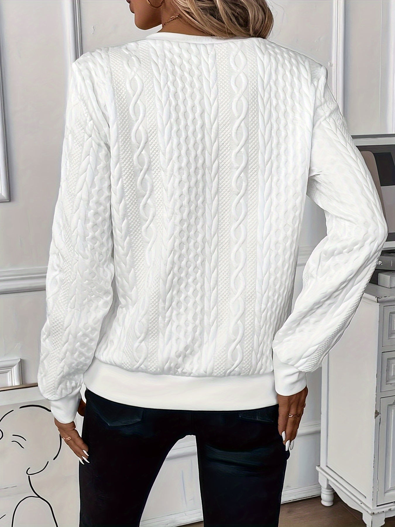 Whitney | Elegant Cable Sweater