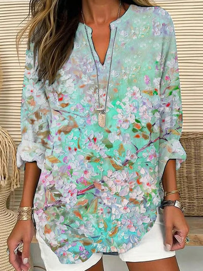 Diana | Watercolor Floral Shirt