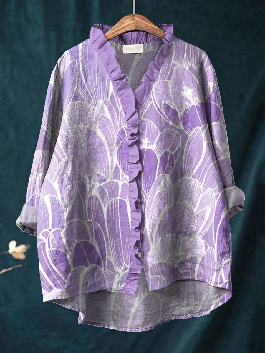 Tricia | Lavender Whisper Shirt