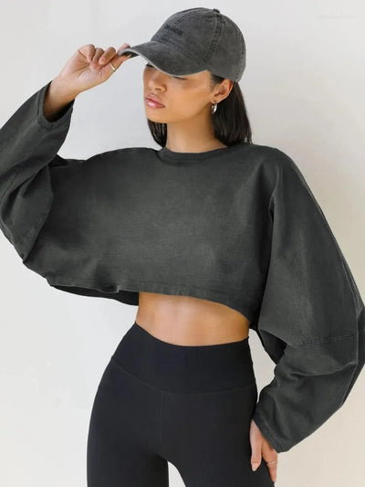 Kathleen | Modern Crop Sweatshirt