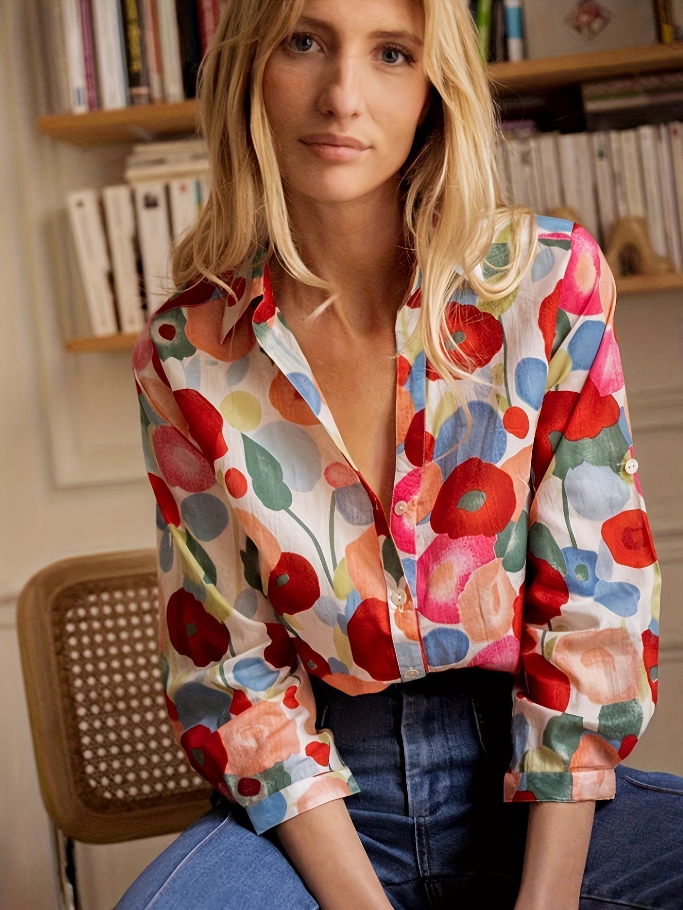 Colette | Colorful Floral Blouse