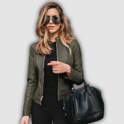 Regina | Classic Leather Jacket