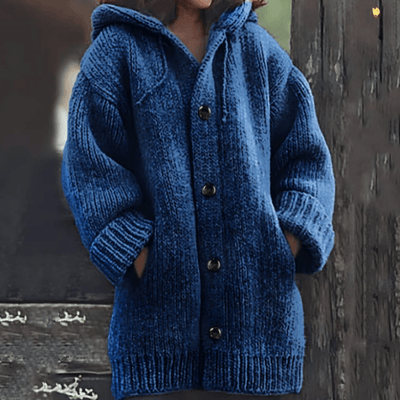 Magnolia | Classic Chunky Knit Hooded Cardigan
