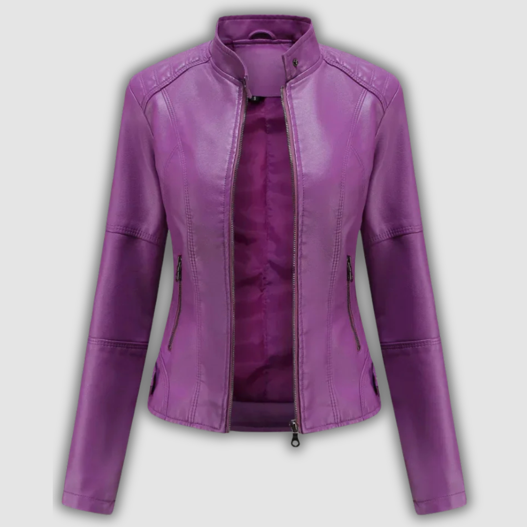 Tamara | Crimson Moto Jacket