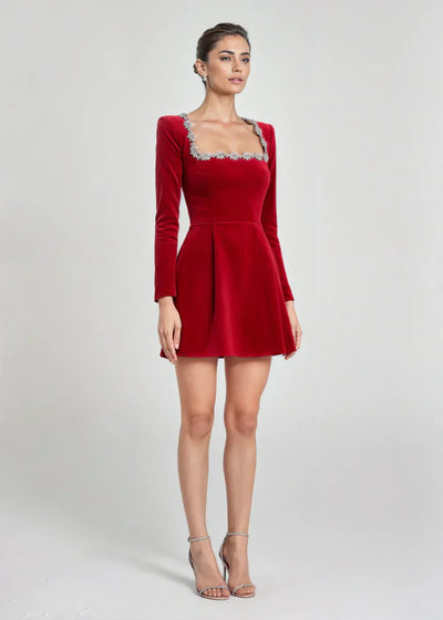 Vivienne | Velvet Elegance Dress