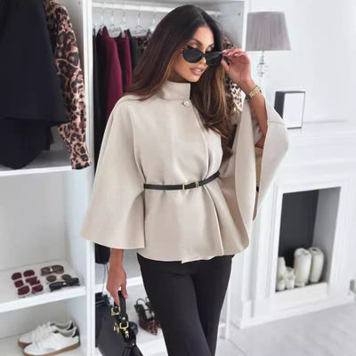 Daphne | Chic Belted Poncho Top