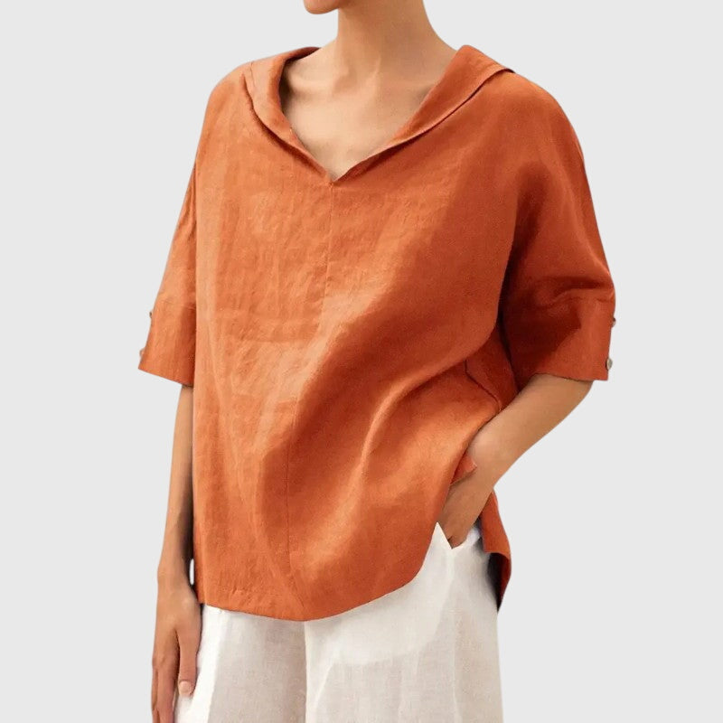 Charlotte | Relaxed V-Neck Blouse
