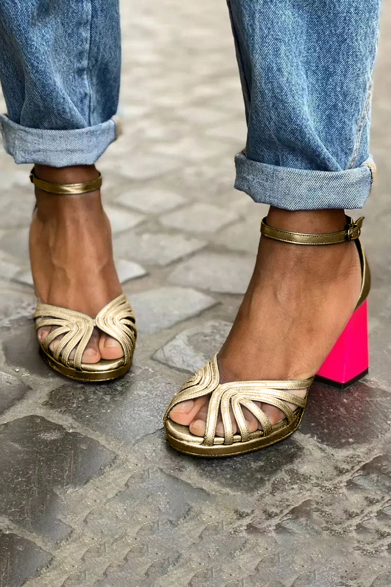 Kourtney | Golden Radiance Heels