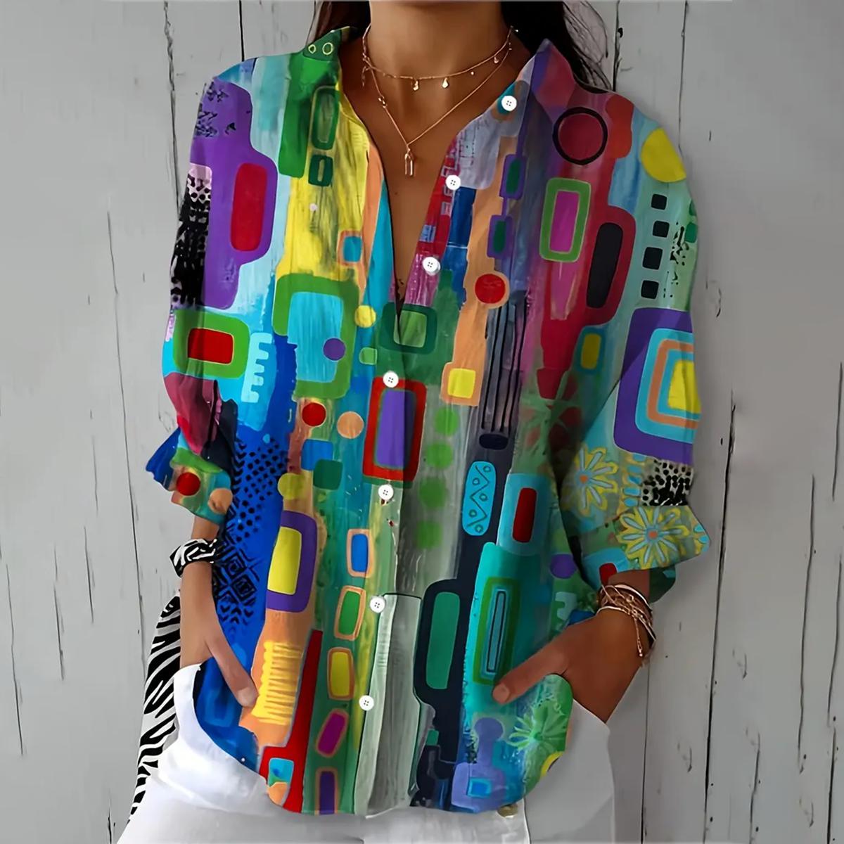 Beatrice | Abstract Symphony Blouse