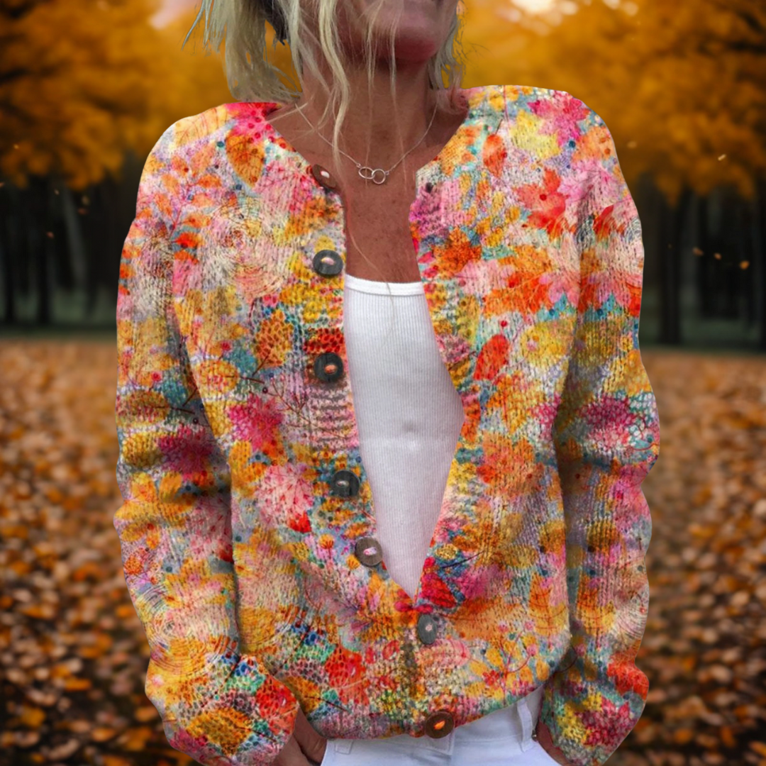 Faye | Autumn Mosaic Cardigan