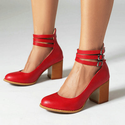 Margot | Triple Strap Heels