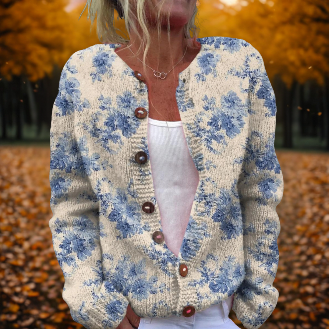 Celeste | Blue Petal Cardigan