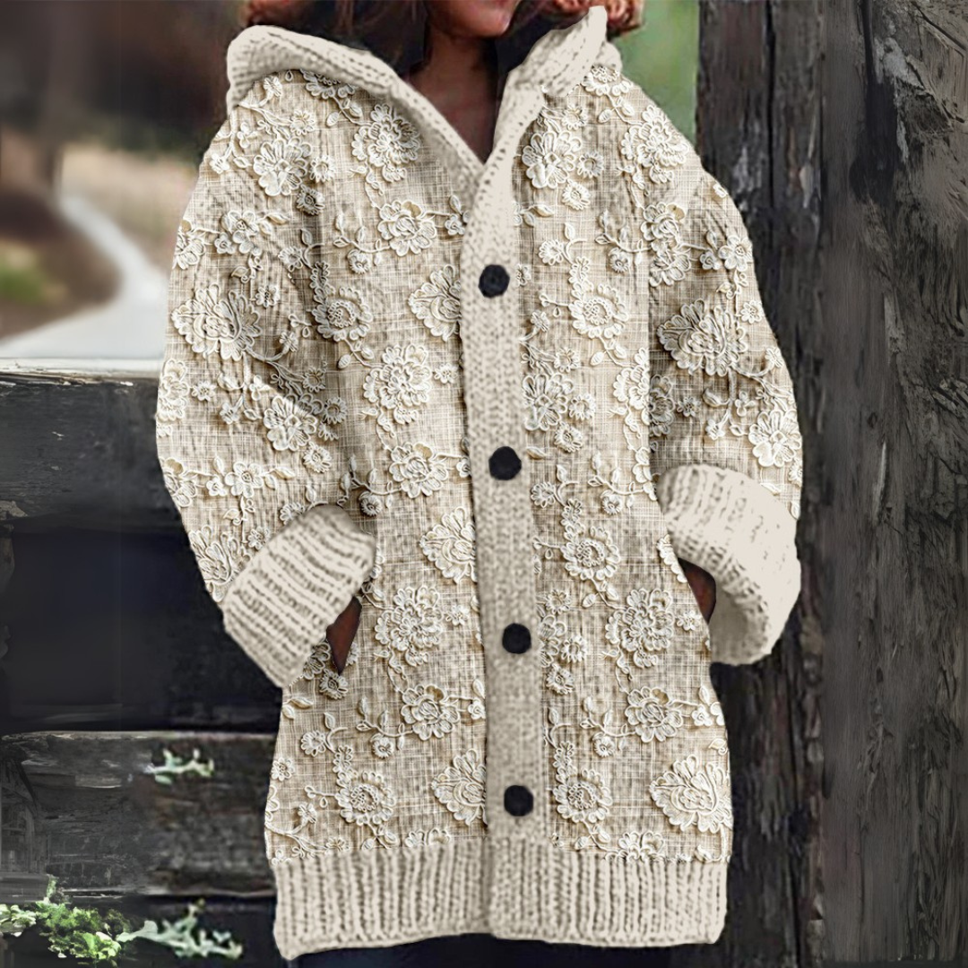 Karlee | Multicolor Nordic Hooded Cardigan