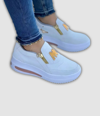 Nadine | Zip Accent Sneakers