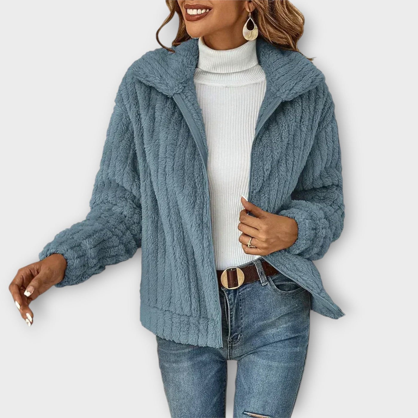 Yvonne | Cozy Zip Cardigan