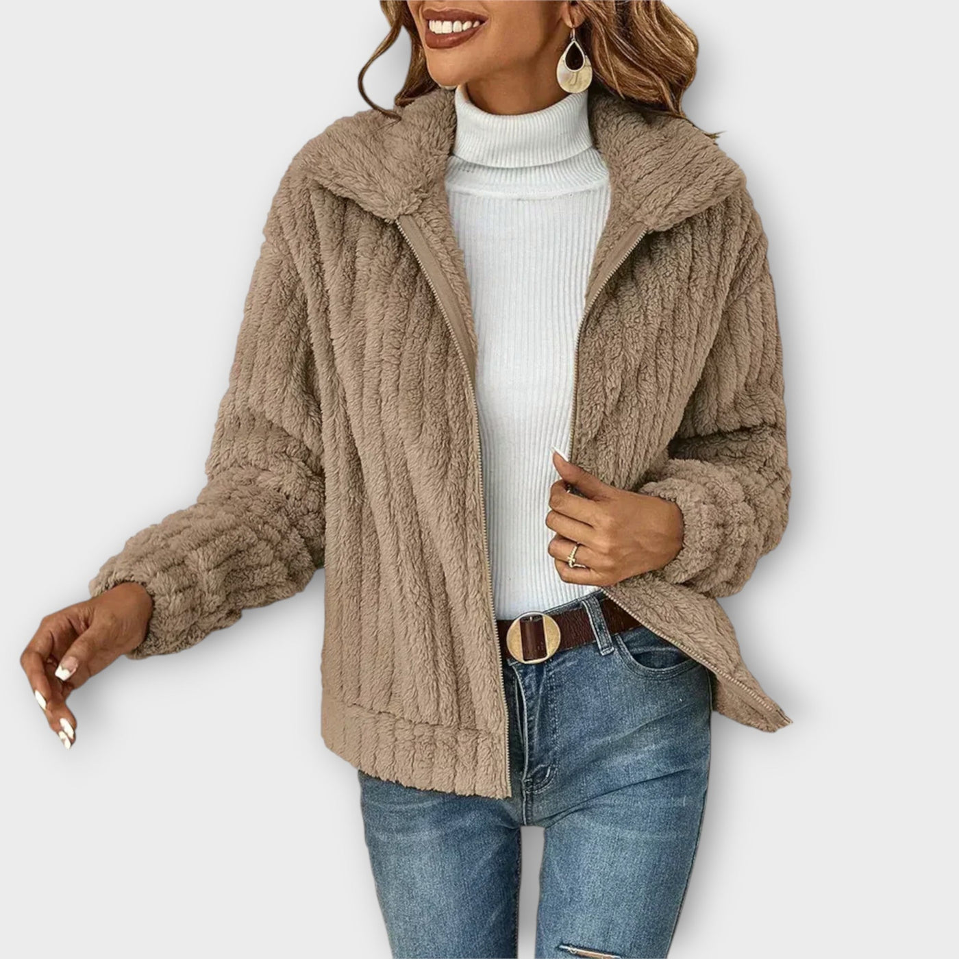 Yvonne | Cozy Zip Cardigan