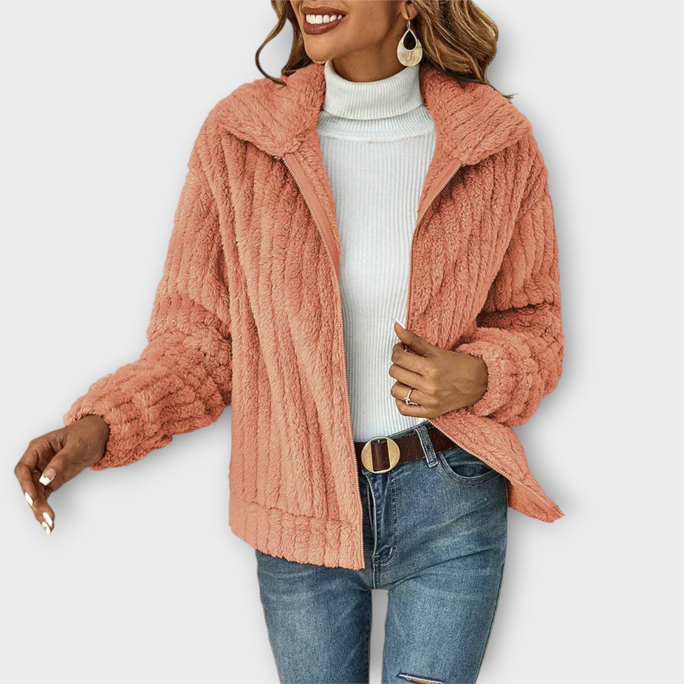 Yvonne | Cozy Zip Cardigan