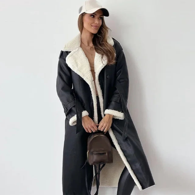 Meagan | Shearling Long Coat
