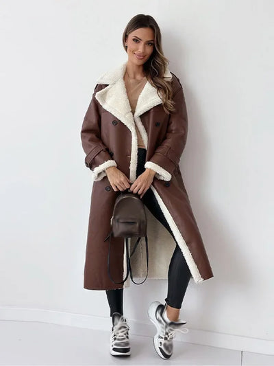 Meagan | Shearling Long Coat