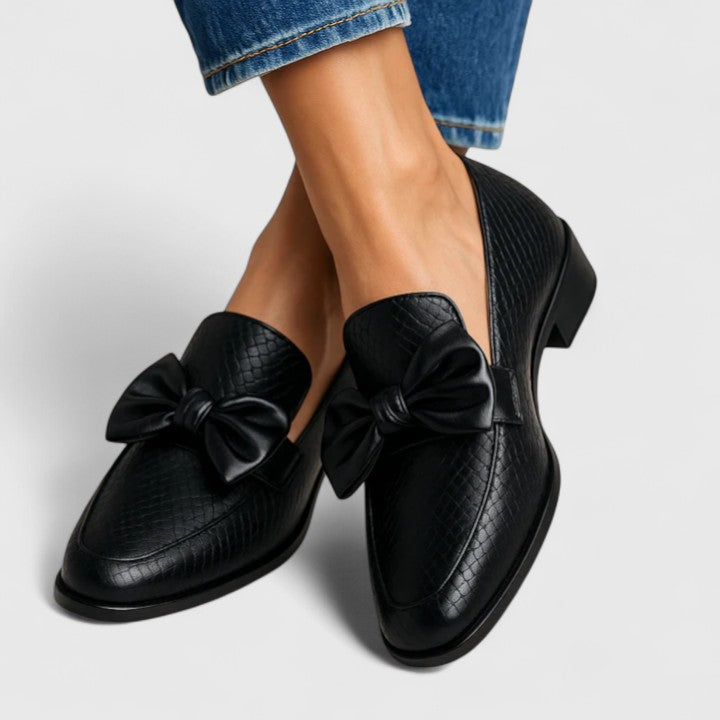 Pauline | Bow-detailed Loafers
