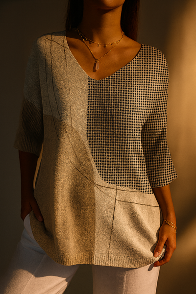 Daisy | Modern Patchwork Blouse