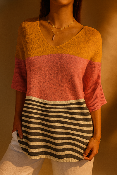 Denisse | Bold Stripes Blouse