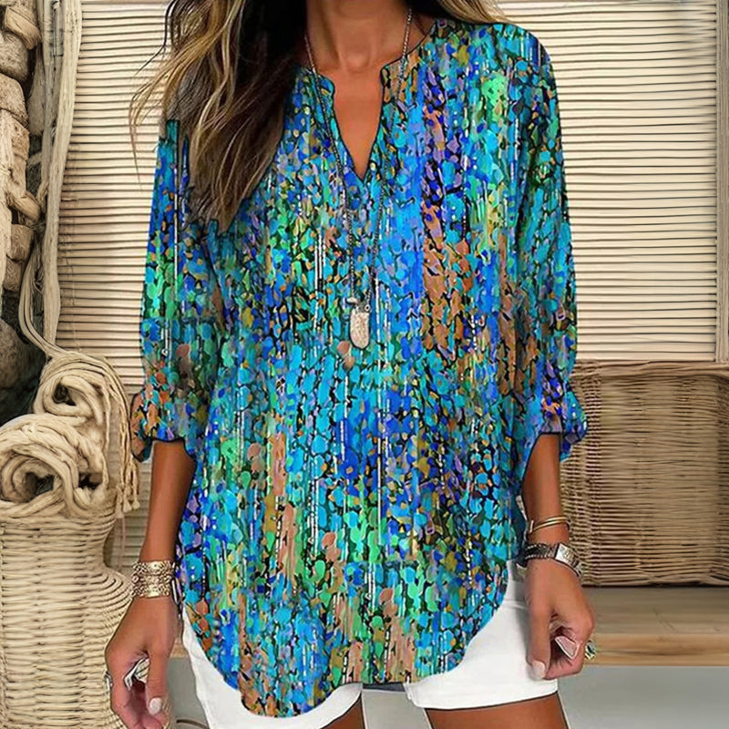 Lina | Abstract Print Shirt