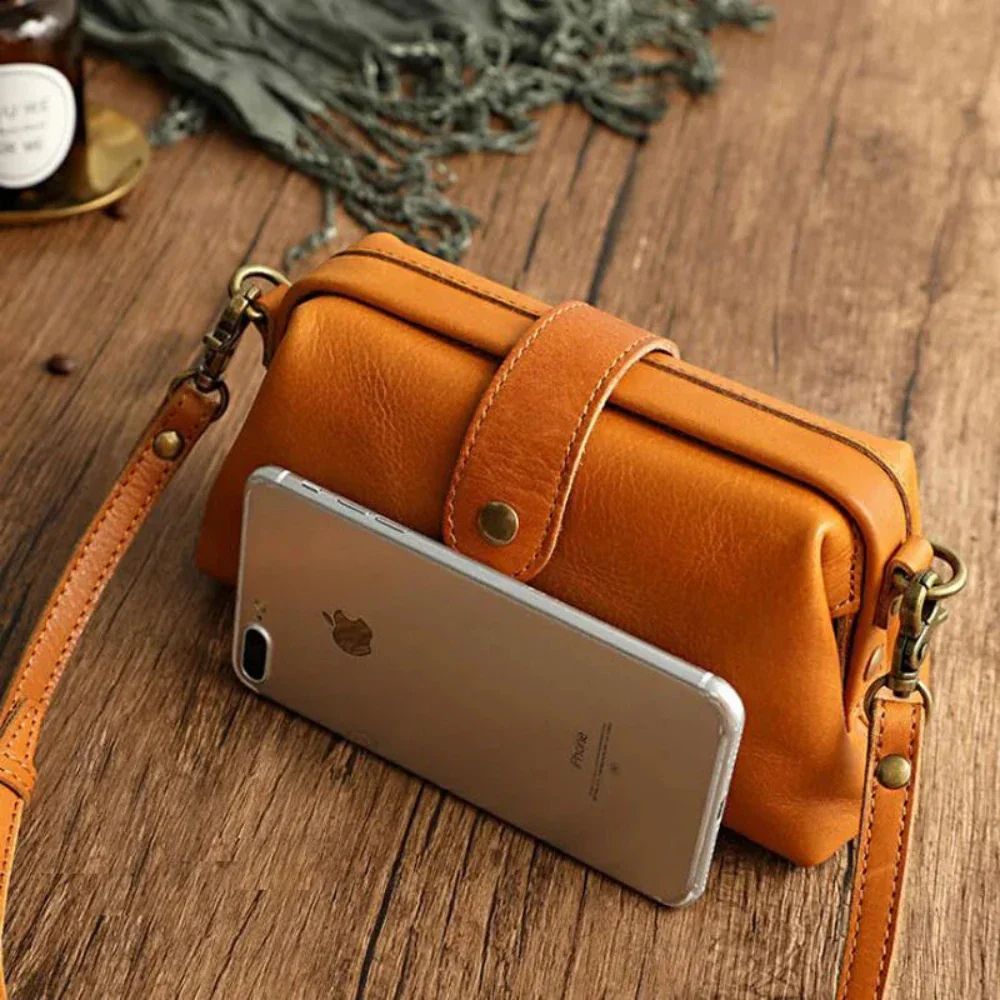 Bianca | Vintage Leather Crossbody Purse