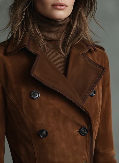 Eleanor | Heritage Suede Trench Coat