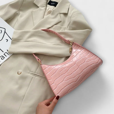 Bianca | Croco Chic Shoulder Bag