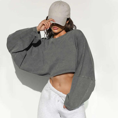 Kathleen | Modern Crop Sweatshirt