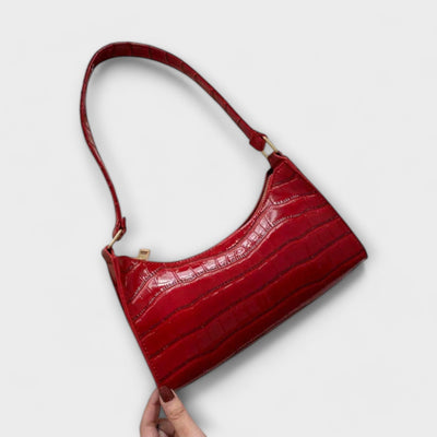 Bianca | Croco Chic Shoulder Bag