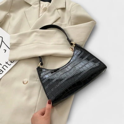 Bianca | Croco Chic Shoulder Bag