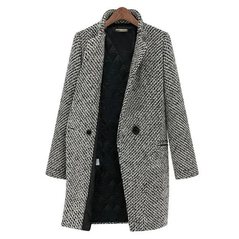 Nicolette | Classic Houndstooth Coat