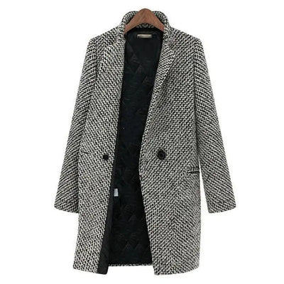 Nicolette | Classic Houndstooth Coat