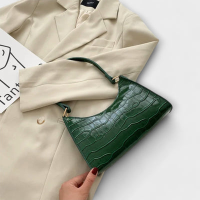 Bianca | Croco Chic Shoulder Bag