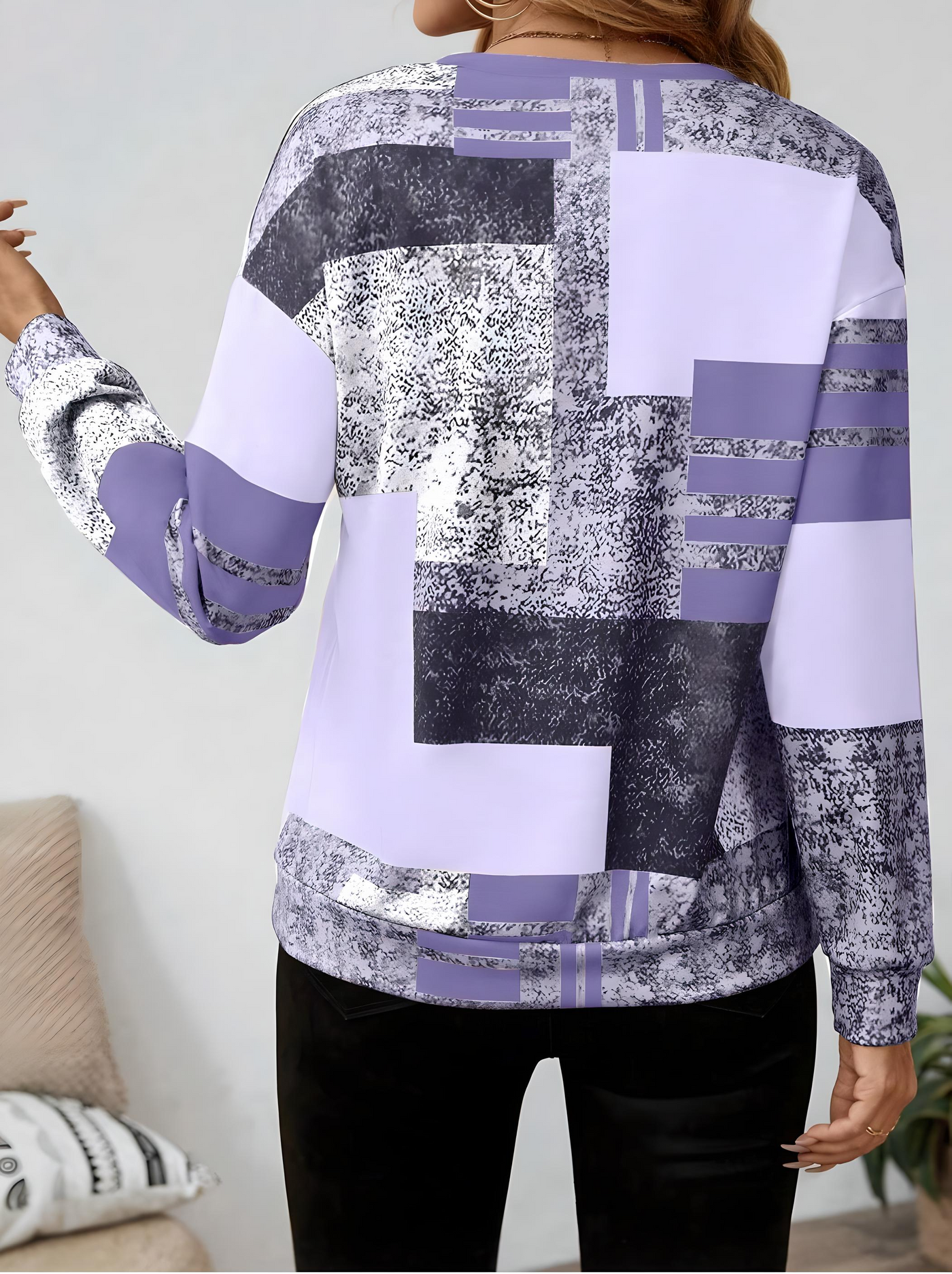 Melanie | Artistic Patchwork Sweater