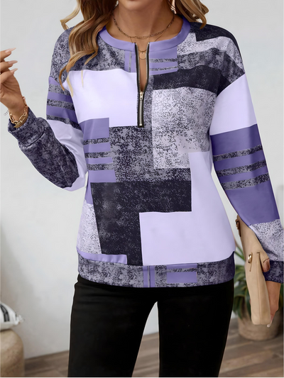 Melanie | Artistic Patchwork Sweater