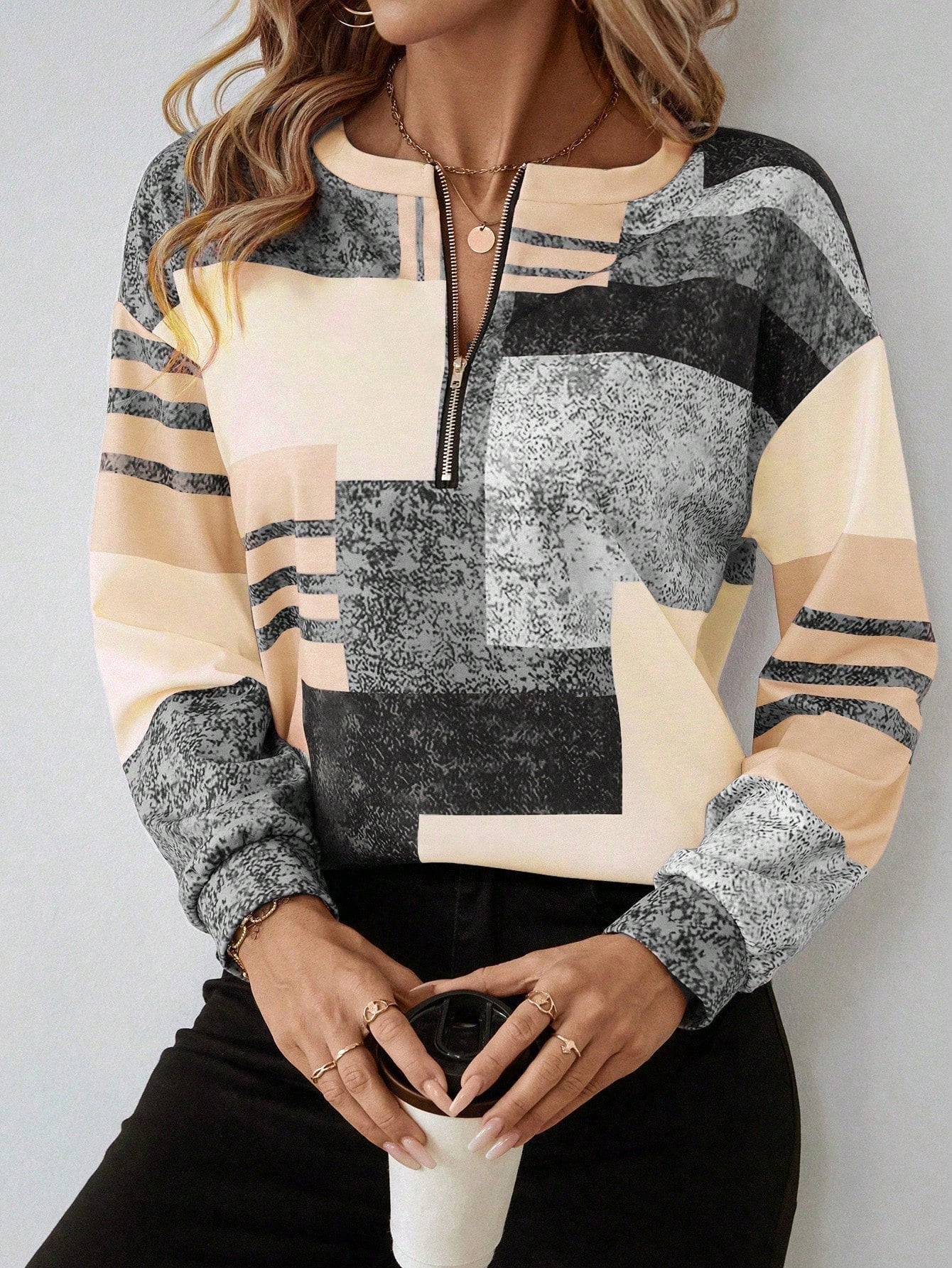 Melanie | Artistic Patchwork Sweater